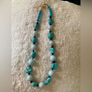 Lee Sands Turquoise and Lapis necklace